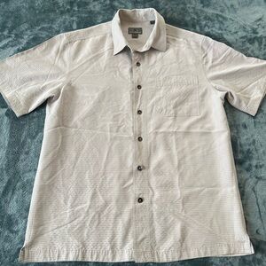 Royal Robbins Light Gray Casual Button Down Shirt